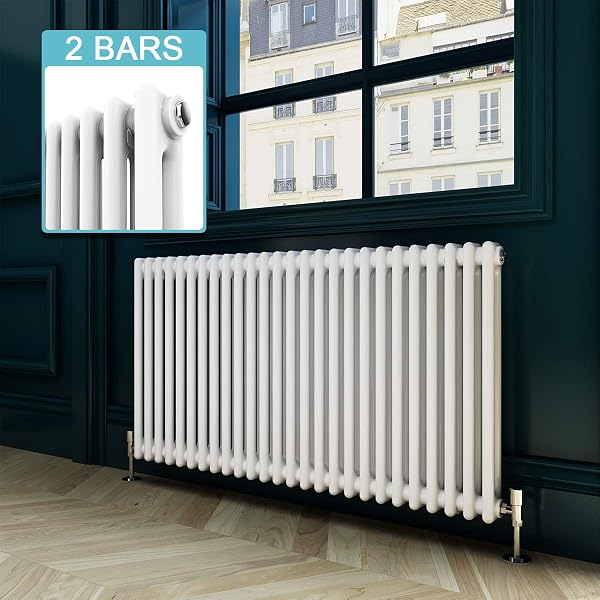 ELEGANT 600 x 1400 mm Traditional Column Radiators, Horizontal Designer  Central Heating Radiators with White Triple Column : Amazon.co.uk: DIY u0026  Tools