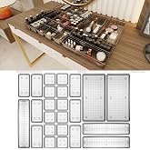 Meleni Home 24'l&uuml; Multi Set - &Ccedil;ekmece İ&ccedil;i D&uuml;zenleyici - Banyo Makyaj ve Takı Organizer Siyah