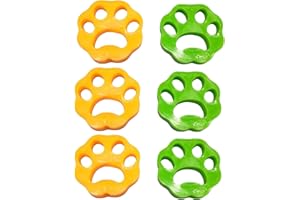 GIGGLEYE 6 Stück Tierhaarentferner Waschmaschine, Haarfänger Waschmaschine,Tierhaare Waschmaschine,Tierhaarentferner für Wäsche,Wiederverwendbarer Tierhaare Waschmaschine