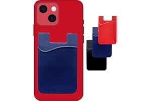 BRICOGAMO Tarjetero Adhesivo Móvil - Porta Tarjetas En Funda De iPhone ó Samsung para Transporte De Wallet - Cartera para Hombre Y Mujer - Monedero Cartera Bimba para Regalos, Oferta Flash del Día, Pack 3 UD