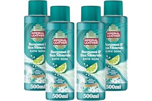 Imperial Leather Muscle Recovery Bergamot & Sea Minerals Bath Soak, Rich Indulgent Lather & Long Lasting Luxury Fragrance, Ve