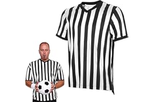 Vigcebit Schiedsrichter Kostüm Shirt | Gestreiftes -Schiedsrichter-Kostü,Offizielles Schiedsrichter-Kostü für Männer und Frauen, EIN guter Sportartikel