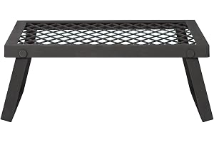 Amazon Basics - robust, hopfällbar campinggrill, medelstor
