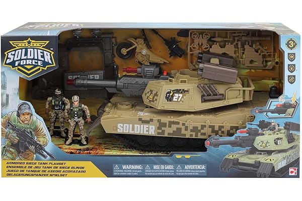 Soldier Force - Tank militaire pour enfants - À pousser - 10 cm