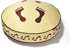 P.L.A.Y. – Pet Lifestyle & You PY0007ASF Rund Bett Footprint, S, braun