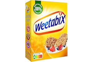 Weetabix Original à grains entiers - Céréales pour déjeuner - Céréales à grains entiers - Riche en fibres, faible en sucre et en gras - 1x430g