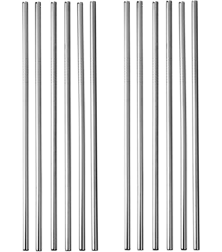Hydrate Set 8 Cannucce In Acciaio Inox Riutilizzabili – 4 Dritte + 4 Curve, 2 Spazzole Per Pulizia, Senza BPA, Ecologiche, Colorate