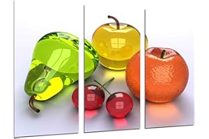 Cuadros Camara Tableau Moderne Photographique, Impression sur Bois, Composition Fruits, 97 x 62 cm, ref. 26389