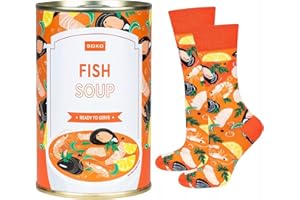 soxo Donut Calcetines Mujer Divertidos Algodon Socks Regalos Originales Regalo Colores 35-40 1-4 Pares