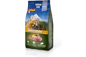 DeliBest Adult Sensitive Complete Cat kurczak I sucha karma dla kotów I ze 100% szwajcarskiego mięsa kurczaka I bez zbóż i bez dodatków I karma dla kotów tłoczona na zimno I 600 g