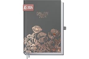 ‎HÄFFT Chäff Organizer Day by Day 2024 A5 [Poppy] 1 Tag 1 Seite | Hardcover Tageskalender 2024 A5, Tagesplaner, Terminkalender, Terminplaner, Kalender | nachhaltig & klimaneutral