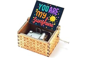 Evelure Carillon in Legno You Are My Sunshine, Pure Hand-Classical Sei Il Mio Sole Music Box Hand-Wooden Music Box Artigianato in Legno creativi I Migliori Regali (I)