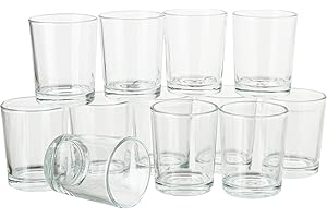 ‎VBS VBS XXL Teelichtgläser Hoch 12er-Pack 6,3cm Höhe Teelicht Dekoration Weihnachten Glasgravur DIY