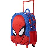 Marvel Spider-Man Backpack with Wheels, School Backpack, Back to School Trolley Backpack, Travel Backpack, Gift for Kids