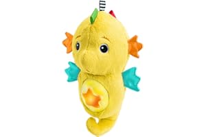 Baby Einstein Sea Dreams Cavalluccio Marino Peluche Neonato con Rumori Bianchi e Luce Notturna – Musica Rilassante, Ninna Nanna per Bambini, Sensore Pianto, 0+ Mesi