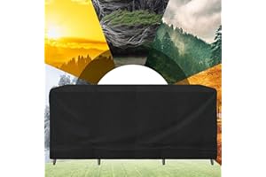 OOOXZO Abdeckung Gartenmöbel Winterfest 180x80x75cm/LxWxH Plane Gartenmöbel Wasserdicht Schutzhülle, Winddicht Staubdicht Anti-UV 600D Heavy Duty, Abdeckplanen für Gartenmöbel Outdoor