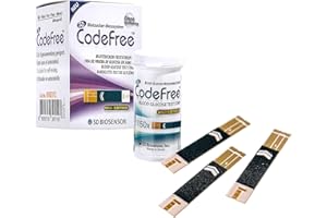SD CodeFree Tiras reactivas de Glucosa en Sangre 250 pieza I Determinación Glucemiae I Paquete económico para Control de la glucosa en sangre en la diabetes I Para el SD Medidor de Glucosa en Sangre