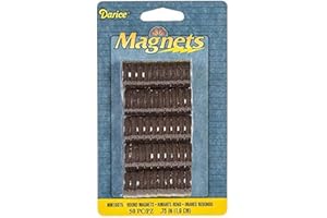 Darice MM10075 50-Piece High Energy Round Magnets, 3/4-Inch
