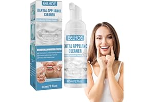 DENO Retainer Cleaner - Cleaning Foam For In-visalign & Clear Trays/Aligners | Retainer Cleaner Stain Remover | Mouth Guard Cleaner Cleans Whitens Teeth & Fights Bad Breath 2oz