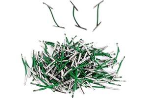 BAIYSFFG 250 PCS Metal Treasury Tags, Treasury Tags Metal-Ended Kit, Elasticity Metal Treasury Tags, Office Fasteners, String Binders, Hole Punch Ties, for Organising Paper Documents