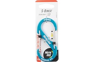 Nite Ize LSBA4-03-R6 S-Biner SlideLock Aluminium Taille #4 Bleu