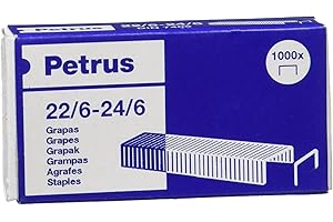 Grapas petrus nº 22/6 galvanizada caja de 1000 unidades