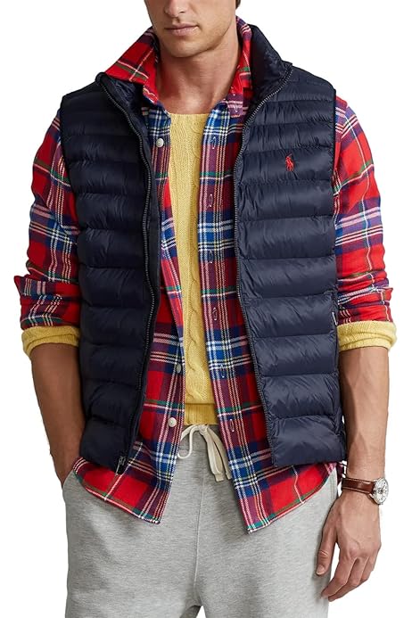 Men's polo vest with hood Clearance