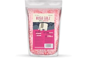 WALLY GOURMET Himalaya-Salz, Grob Rosa, 100 % Natürlich, Ohne Zusatzstoffe, Unraffiniert, Mit Höherem Gehalt An Spurenelementen, Zum Würzen. Himalaya, Herkunft: Pakistan - 950Gr