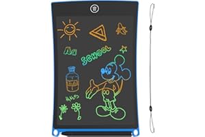 GUYUCOM 8.5-inch LCD Writing Children's Drawing Tablet and Children's Magic Tablet for Kids with Colourful and Brighter Line, Great Gifts for 3 4 5 6 7 Year Old Boys Girls (Blue)