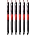 UNI-BALL Jetstream SXN101 0.7mm Roller Ball Pen | Red Ink, Pack of 6