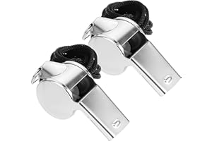 ‎LAEEYIN laeeyin 2 Stück Pfeife Trillerpfeife Sportunterricht Profi Whistle mit Schlüsselband Schiedsrichter Pfeife für Schulsport, Fußball, Sportunterricht, Hundetraining