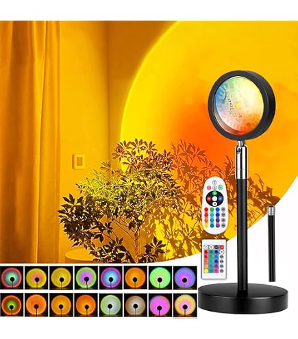 Lampe Nuit LED à Détecteur De Gravité – Interrupteur Bascule, 12 LED, 2 Modes, Recharge USB