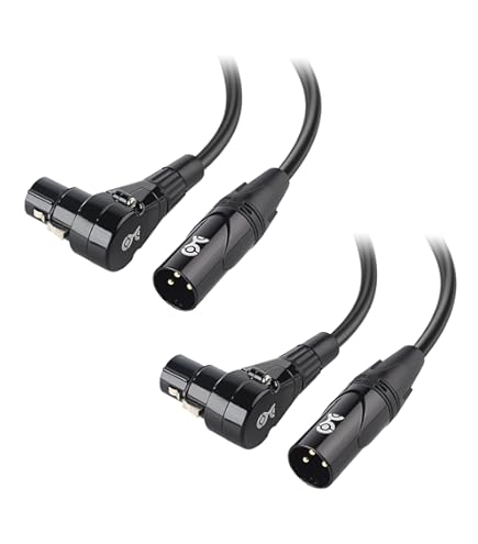Adattatore XLR Femmina A 90 Gradi Yuemsh - Per Microfoni E Audio Professionale | Angolo Retto, 3 Pin, Nichelato