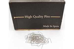 MERCERÍA SUANCES 50 Alfileres de macasar, alfiler Makassar, Especiales para Fijar paños y Adornos en sofás.
