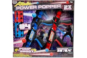 HOG WILD Atomic Power Popper 2 Blaster Battle Pack With 84 Foam Balls (4+ Years)