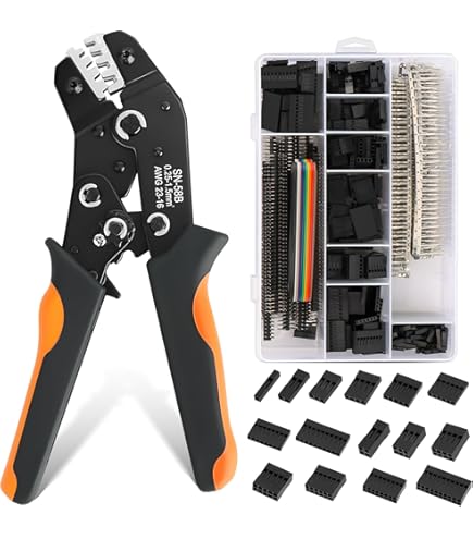 Connettori Dupont 620 Pezzi Pinza Crimpatrice SeKi Per Connettori Dupont - Set Completo Da 620 Pezzi, Per Cavi 0.25-1.0 Mm² Pinza Per Cavi 0.25-1.0 Mm2 - Foto 3