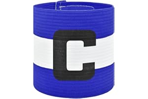 Mezeic Soccer Captain Armband Classic C Captain Bands Unisex Captain's Armband Youths & Adults Football Arm Bands Elastic Adjustable Sport Captains Armband