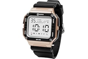 HMJIA Reloj Niño con Despertador Cronómetro Luz LED Fecha Reloj Deportivo Impermeable 3ATM Relojes para Niños Reloj Digital Niños para Junior Adolescente
