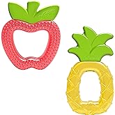 Dr. Brown's Baby Cold Teethers 3M+ AquaCool Fruits | Cooling teether filled with purified water and textures for extra cold t
