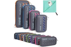 BAGAIL BASICS BAGAIL Serviette de Voyage en Microfibre, Serviettes de Camping, Serviette de Bain et Serviette de Plage, Séchage Rapide - Super Absorbant - Ultra Compact,Idéal pour Le Sport, la Gym et Le Yoga.