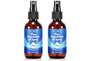 VCTSOF Magnesium Oil Spray, Magnesium Oil 100% Pure and Organic Magnesium Body Spray, Health Care Spray Minerals Relieve Muscle Tension(2 Pack)