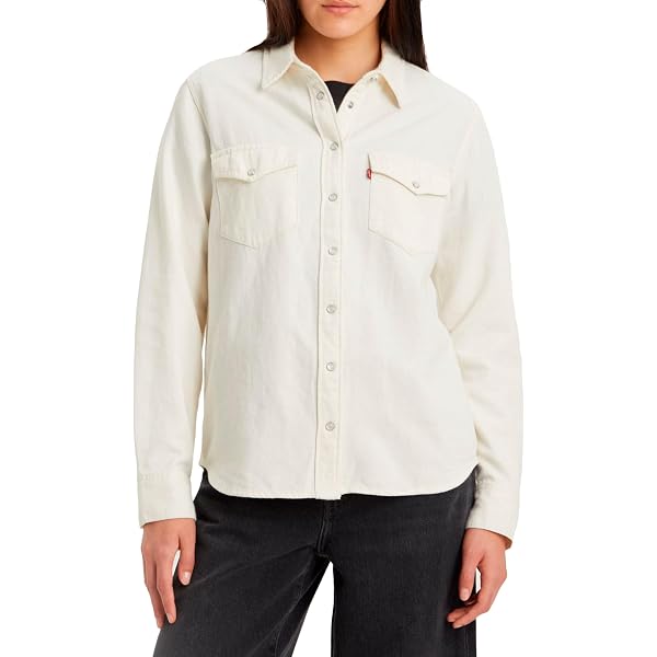 Chemise Levi's Denim Camel Regular Fit Pour Femme - Col Classique - Coupe Régulière - Couleur Beige