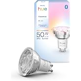Philips Hue Essential 4.7W GU10 345 Lumen Renkli Akıllı Spot Ampul - 15.000 Saat Ampul Kullanım &Ouml;mr&uuml;
