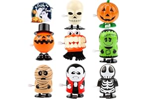 LOVEXIU Jouet à remonter pour Halloween, squelette d'Halloween, pirate, dent de manche, ghost, Küri, sorcière, pour Halloween, fête d'Halloween, cadeaux mignons ou acidulés.