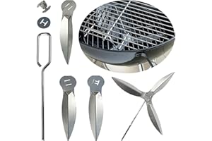 luolety Zestaw do czyszczenia One-Touch 47 cm, 2 zestawy grillów do grilla Weber 90992 3618 7443 307443 307408 90719 Cha-rcoal 7444 zestaw do czyszczenia czajnika One Touch