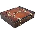 iEZZONE Keepsake Box with Lids - Wood Wedding Memory Storage Box for Anniversary Engagement Gifts, Couples Bridal Shower, Birthday Gifts (Memor Us)