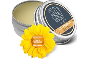 Marigold Ointment - All Natural Balm Relieves Skin Rashes, Itching, Dry Skin, Eczema, Cracked Hands Handmade, Plastic Free, Cruelty Free, Moisturising. - 100ml