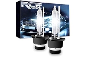RCP - D4S6 - (A Pair) D4S/ D4R 6000K Xenon HID Replacement Bulb Diamond White Metal Stents Base 12V Car Headlight Lamps Head Lights 35W