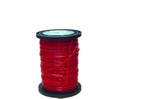 Greenstar - Bobine - fil nylon - Rouge - Rond - 30m - Ø 4mm