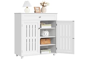 Yaheetech Skoskåp, skohylla i 4 steg, skohylla med 1 låda, justerbar skobyrå, skoförvaring för höga klackar, stövlar, 78 × 37